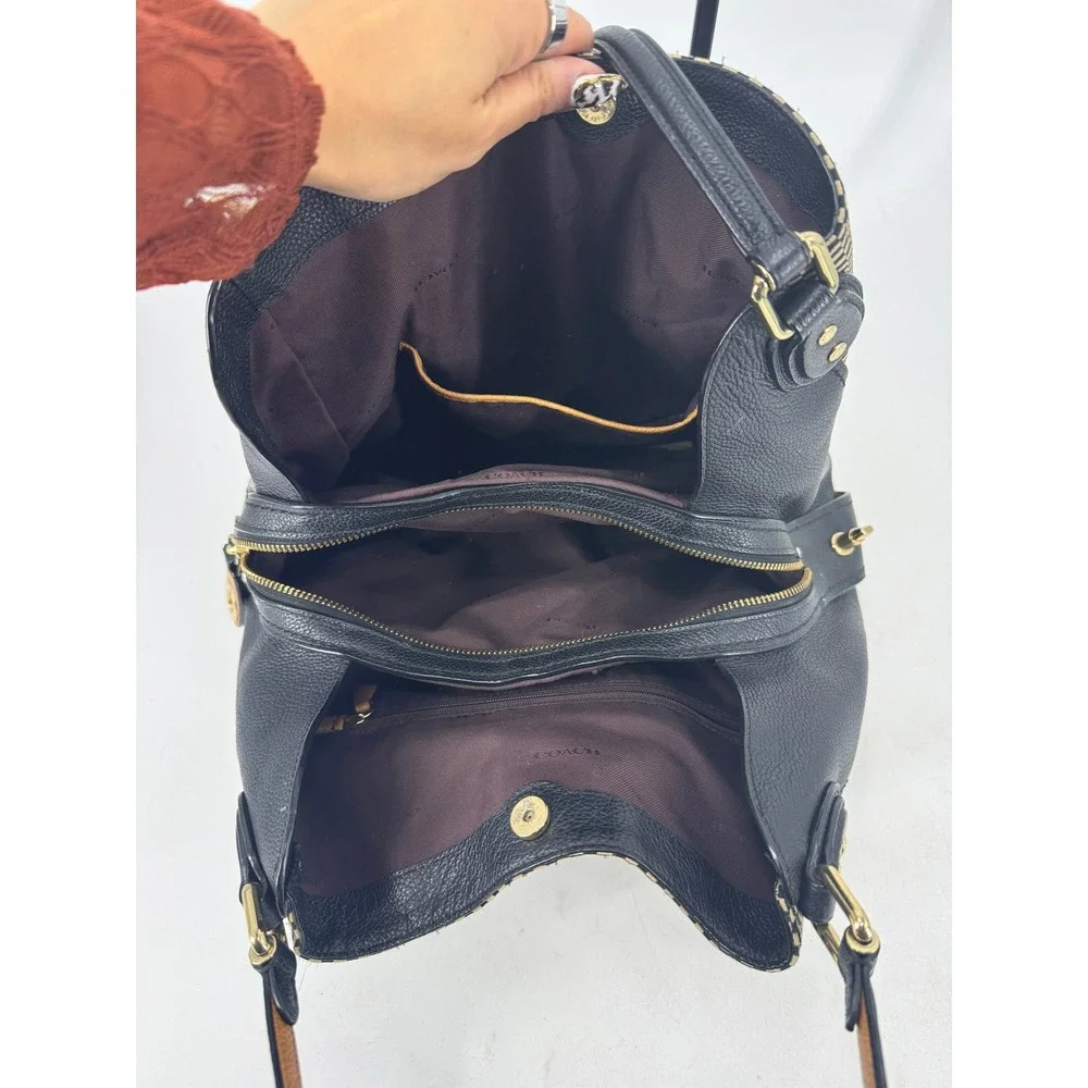 COACH Legacy Jacquard Edie 31 Medium Shoulder Bag - Picture 4 of 4